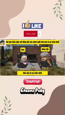 Ngồi nhà an toàn nhất=)) #pubg #cheemsmeme #viral #tiktok #shorts #meme 