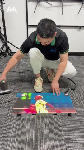 Easy to play with the LED screen#lcdvideowall #filmdisplay #advertising #ledvideowall #leddisplay #factory #transparent #ledscreen #ledmodules #novastar #4K#videowallsystem #Die-cast aluminumCabinet