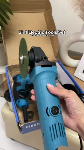 2in1 Electric Tools Set👷‍♂️✨ electric grinder and electric drill #drill #electricgrinder #anglegrinder #electricdrill #grinder #barena #electrictoolsset 
