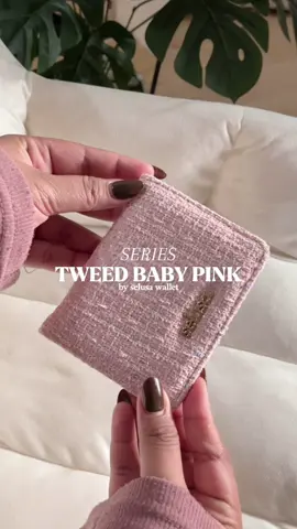 Series-tweed baby pink💕 #selusawallet #selusa #dompetwanita 