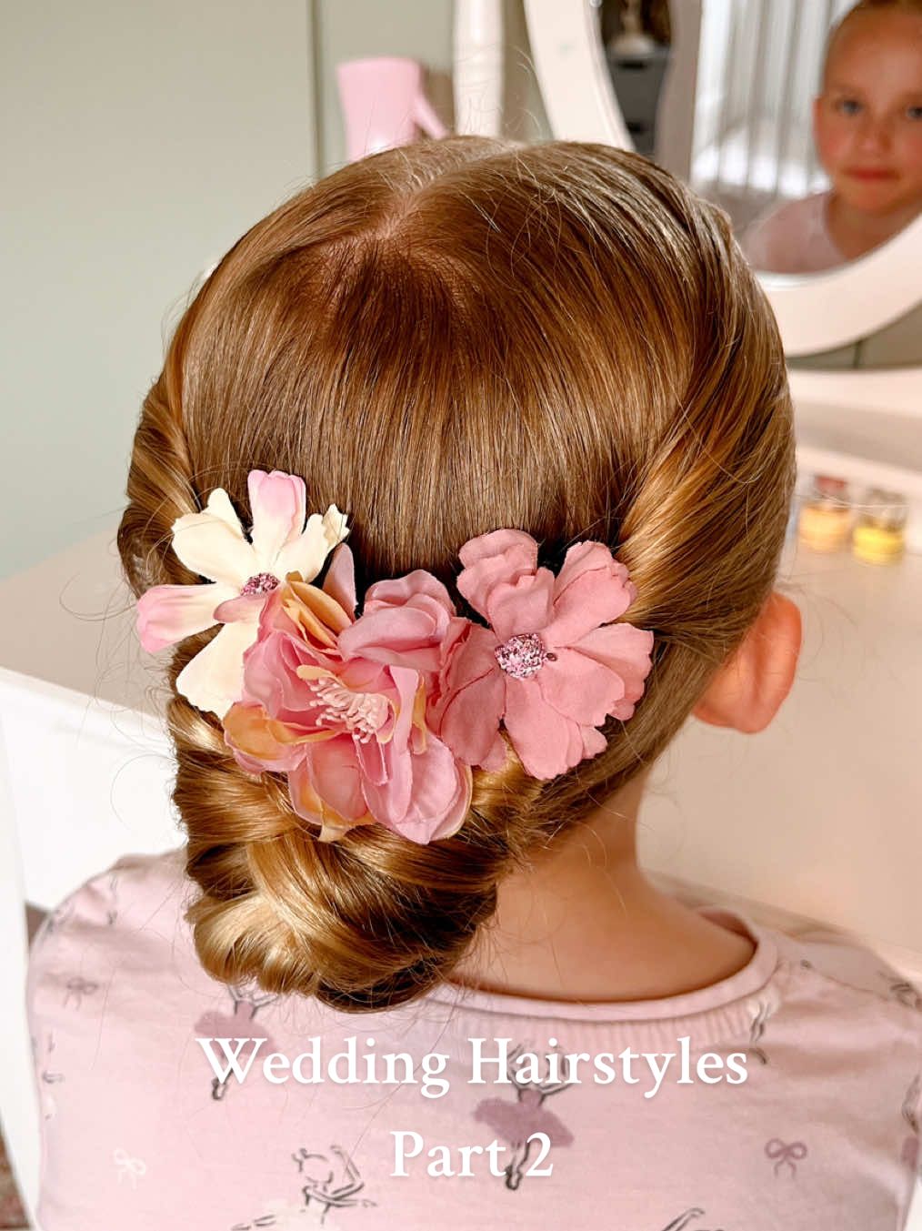 Part 2 of wedding hairstyles, follow us for part 3 💕 #weddinghair#hairtutorial#weddinghairstyles#bridesmaidhair#girlshair#hairstylesforgirls#kidshair#hair#GRWM#wedding#longhair#fyptiktok 