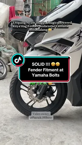 Yamaha Bolts at Fender Fitment lang sakalam @AkosiJhon 😁 #ffffffffyyyyyyyppppppppppp #viralvideo #tiktokviral #hondabricks #hondaclick125v3 