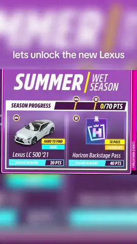 unlocking the new Lexus #foryoupage #fyp #gamer #gaminglife #GamingOnTikTok #gaming #forzahorizon5 #forzahorizon5go 