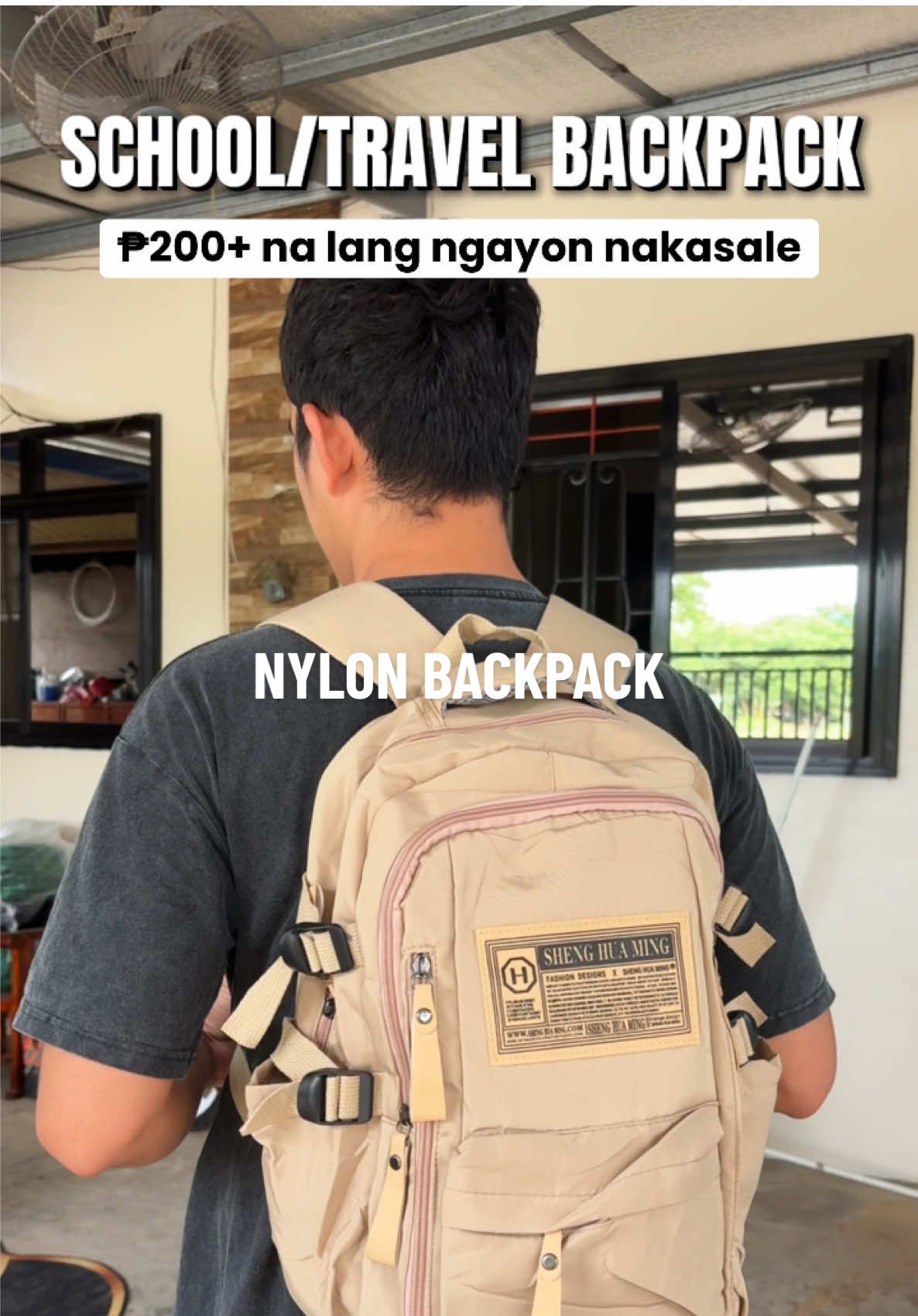 Grabe ang ganda tapos naka sale ngayon ₱200+ na lang dating ₱700+😱#nylonbackpack #backpack #unisexbag #bag #backpacks #schoolbag #travelbag 