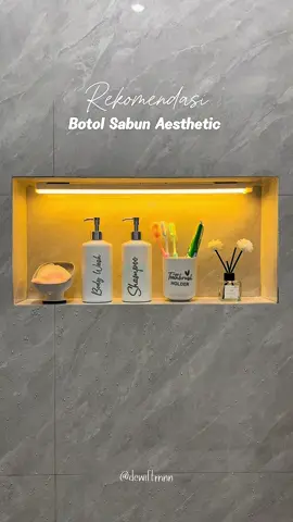 Pake botol sabun ini bikin kamar mandi jadi Aesthetic✨🫶 #kamarmandiaesthetic #botolsabunaesthetic #botolsabuncair #tempatsabunbatang 