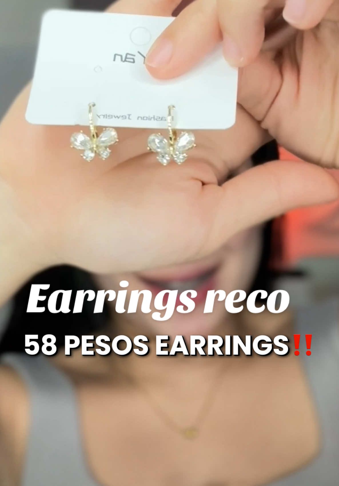 Ang cute ng butterfly earrings! #earringsreco #earrings #earringsrecoforwomen 