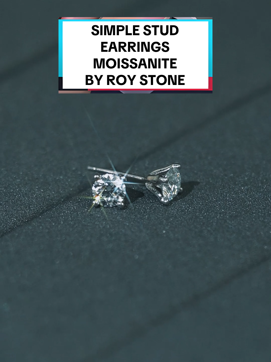 The Simple Stud Earrings, effortless shine for every day. #roystoneofficial #cincintunangan #kadopacar #kadoulangtahun #roystone #bracelet #gelang #anting #earrings #Love #virall #moissanite #cincin