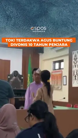 Tok! Terdakwa Agus Buntung Divonis 10 Tahun Penjara Majelis hakim Pengadilan Negeri Mataram, Nusa Tenggara Barat, menjatuhkan vonis 10 tahun penjara kepada terdakwa I Wayan Agus Suartama alias Agus Buntung yang merupakan seorang penyandang tunadaksa. Selain pidana hukuman, hakim turut menjatuhkan pidana denda kepada Agus Buntung sebesar Rp100 juta subsider 3 bulan kurungan. Putusan hakim ini terbilang lebih rendah dari tuntutan jaksa sebelumnya yang meminta agar terdakwa dijatuhi pidana hukuman 12 tahun penjara dengan denda Rp100 juta subsider 3 bulan kurungan pengganti. #tiktok #news #viralnews #newsupdate #fypgakni #newsattiktok #tiktokviral #videoviral #videoviralitiktok #fypツ #agusbuntungviral #agusbuntungdivonis10tahun #agusbuntungdipenjara #agusbuntung10tahun