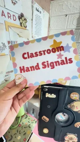 DIY Classroom Hand Signals. #classroom  #DIY 