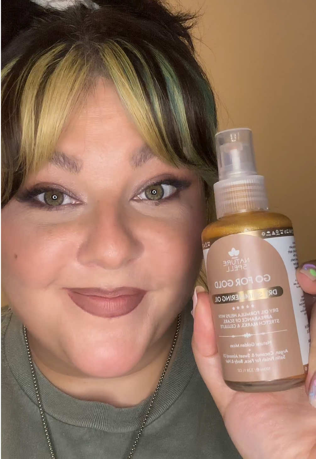 This leaves your skin feeling so soft! #skincare #glowyskin #hairoil #summerskin #naturespell #tiktokmademebuyit 