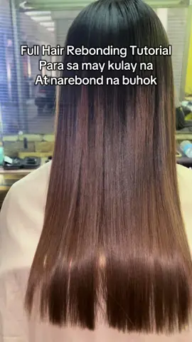 Sundan nyo na lang po yung steps. #rebondingtutorial #rebonding #hairrebond #rebondingset 