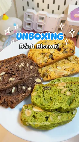 Mấy bà ăn bánh này chưa, ngon á #banhbiscotti #banhbiscottinguyencam #hebekery #biscotti #banhhealthy #huynieunbox #unboxing #review #xh 