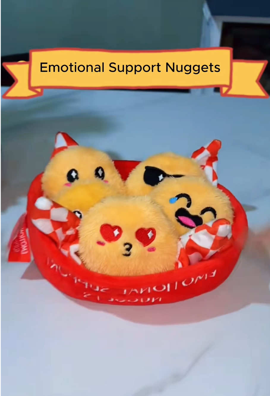 Life’s hard. Hug your nugget. 💛 #emotionalsupportnuggets #chickennuggets #nuggettherapy #soulmate #anxiety #depression #healing #MentalHealth #tiktokmademebuyit #viral #trending #fyp 