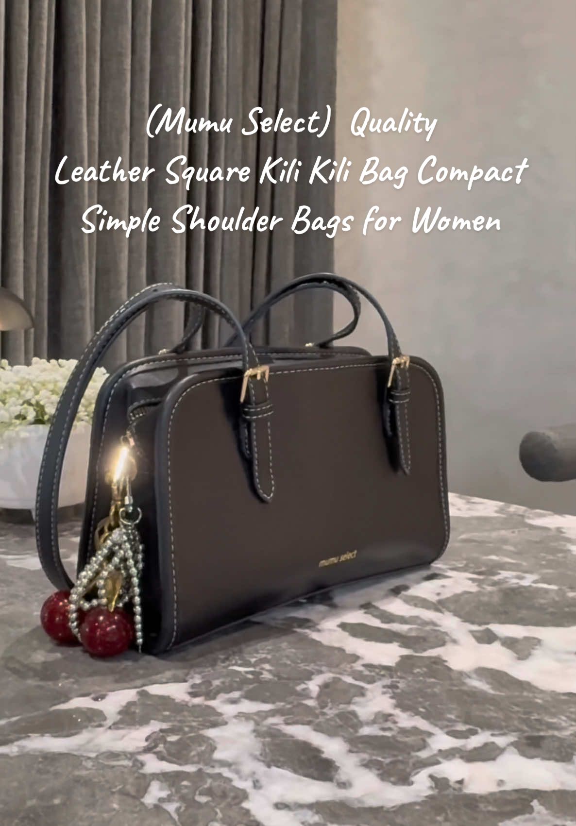(Mumu Select) M363 Quality Leather Square Kili Kili Bag Compact Simple Shoulder Bags for Women #mumuselectbag #highquality #officebag #kilibag #fyp #affiliatemarketing #trending 