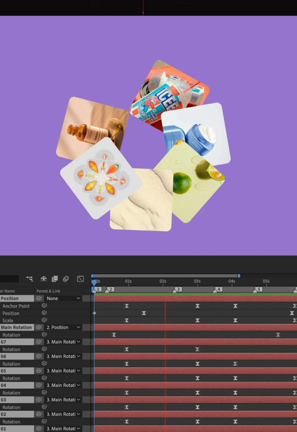 Clean Looping Carousel / After Effects #motiondesign #animation #motiongraphics #aftereffects #carousel #motion