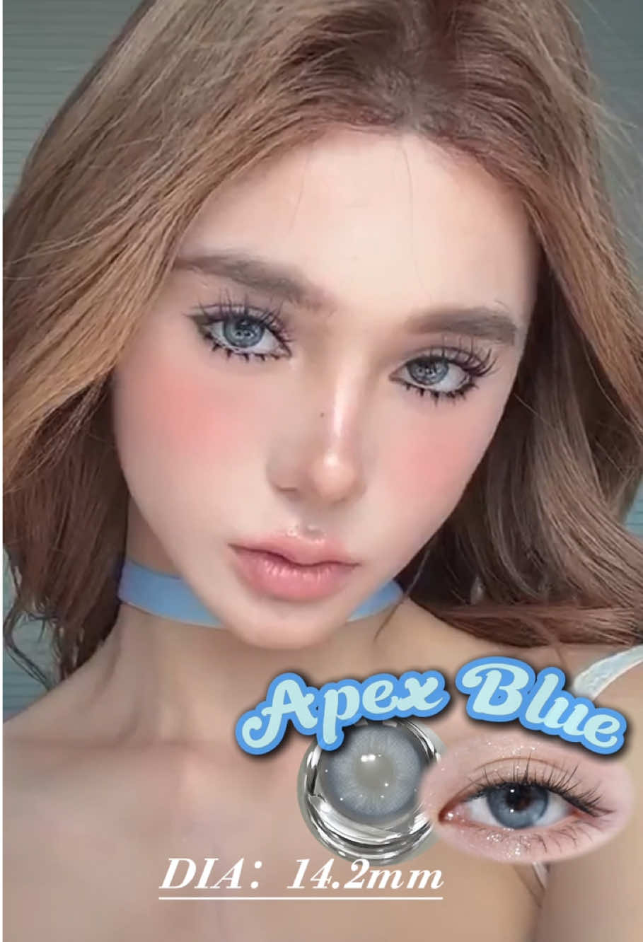 Apex Blue🦋💙#blueeyesc#contactlensesb#beautyu#uyaaiG#GRWNm#makeupe#eyes