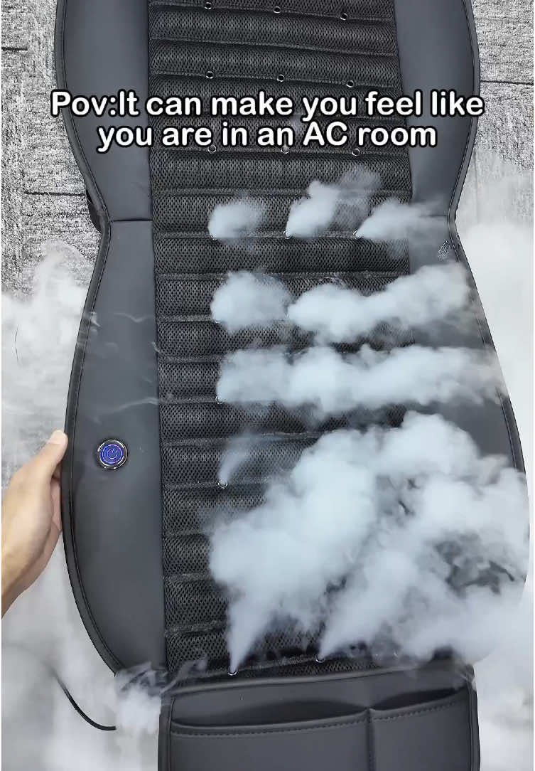 POV: It can make you feel like in a AC room.🚗❄️ #coolingfan #staycool #carhacks #airconditioner #carventilation #carseatcover 