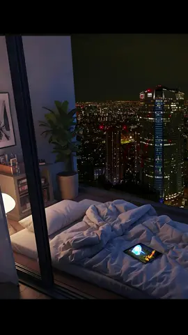 POV: Chilling in a cozy bedroom on a Tokyo balcony with the best night view ever! ✨🏙️   This is urban dreams. Thoughts? POV: 東京のバルコニーの居心地の良いベッドルームで、最高の夜景独り占め✨🏙️   都会の夢がここにある。どう思う？ #CozyBedroom #TokyoVibes #NightCity #BalconyGoals #UrbanEscape #DreamHome #CityLights #POV #居心地の良いベッドルーム #東京夜景 #バルコニーのある暮らし #都会の暮らし #夢の家 #癒し空間 #シティビュー #絶景