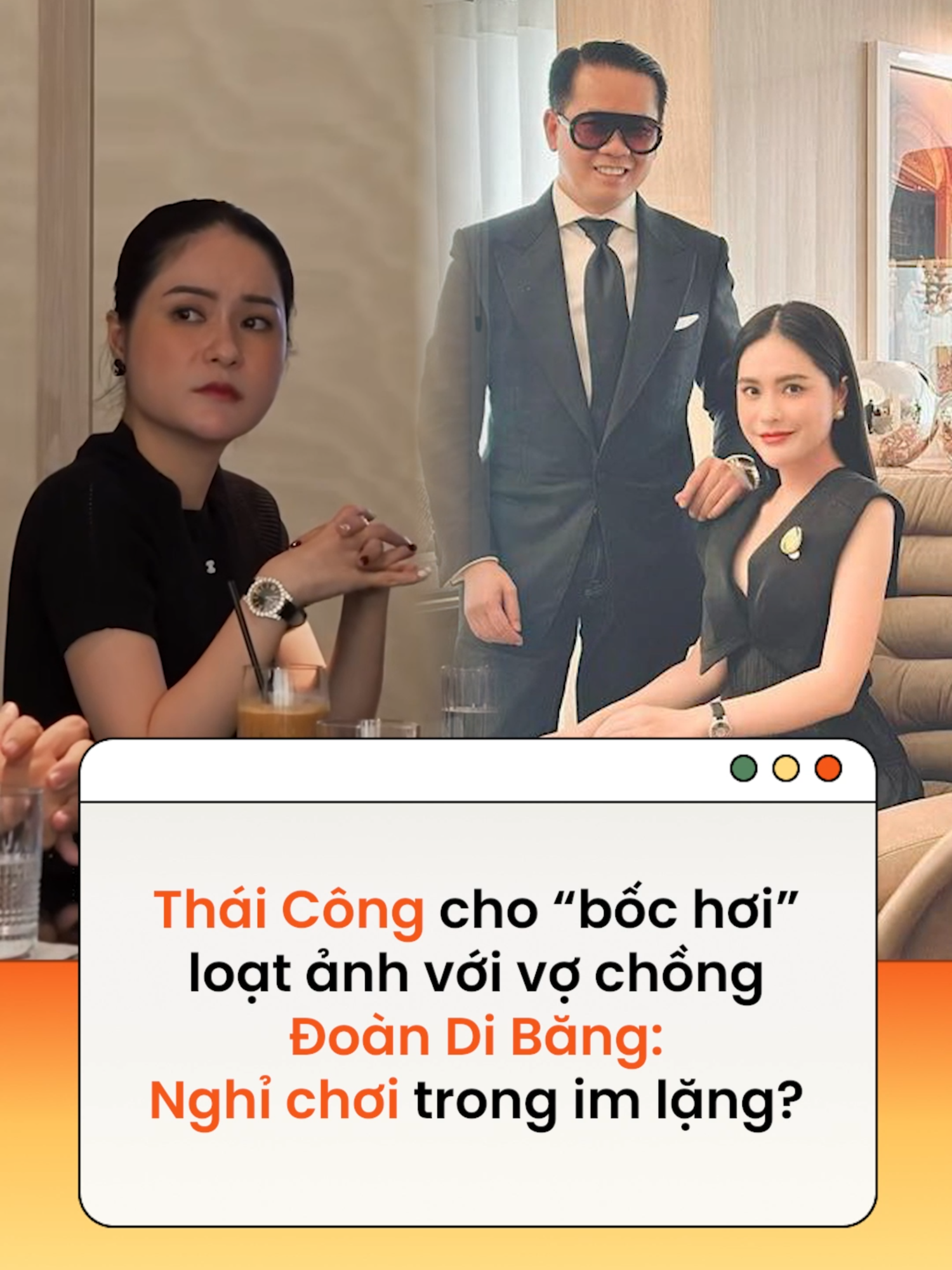 Trên tài khoản phở bò chính thức có tick xanh của NTK Thái Công không còn bất cứ hình ảnh nào của vợ chồng Đoàn Di Băng - Nguyễn Quốc Vũ #thaicong #doandibang #news #amm