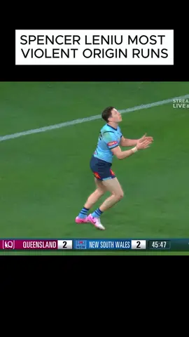 Origin Spencer Leniu Hit Different #nrl #StateOfOrigin #nrltiktok @ONEFOUR 