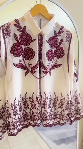 Bordir bunga kemeja lucu #fyp #outfitideas #outfitinspo #xybca 