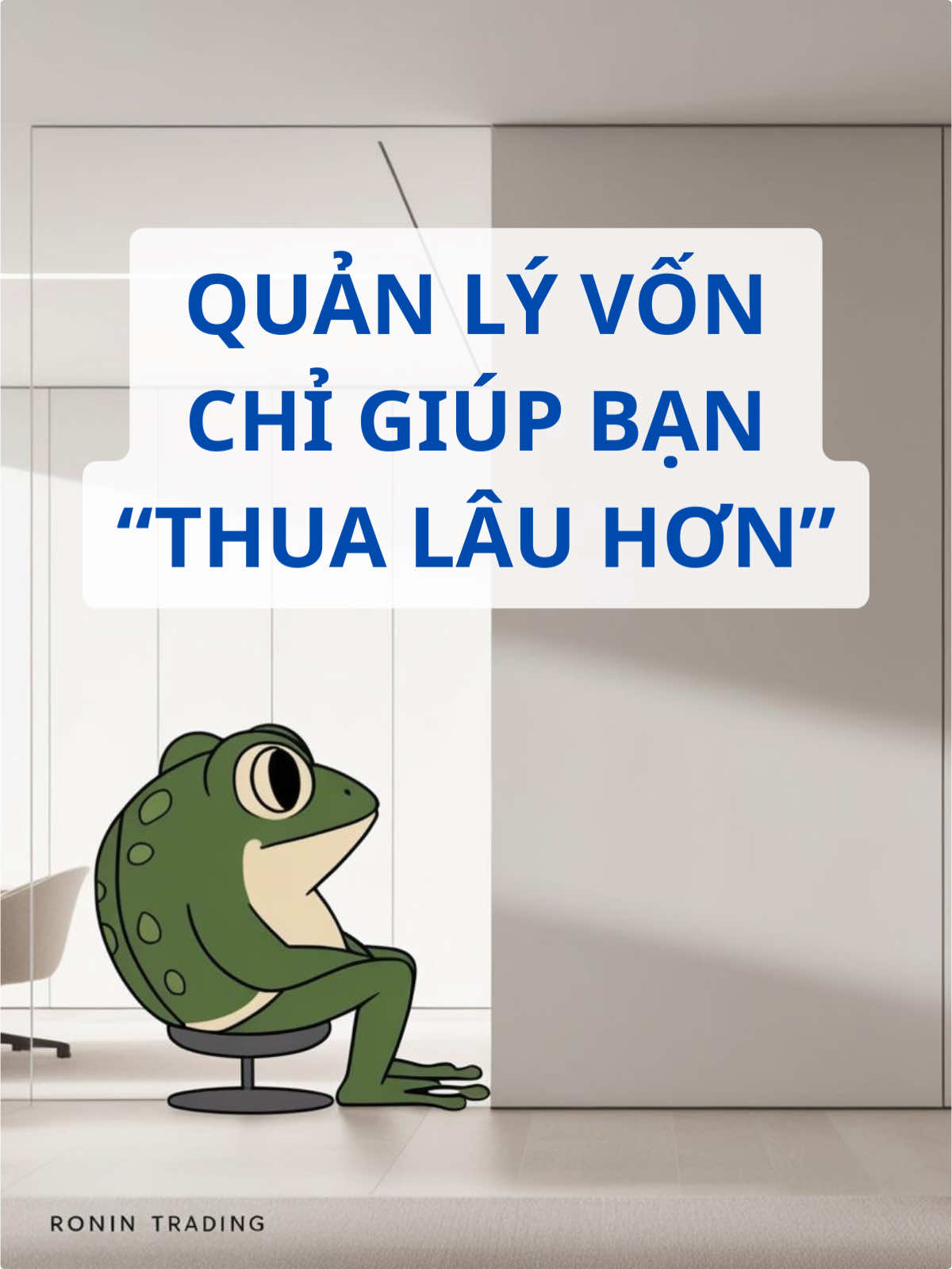 Điều trader cần:  1. Hệ thống giao dịch 2. Vận hành tốt hệ thống đó #ronintrading1 #forex #crypto #hoctrading 