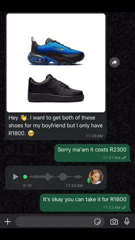 Fresh kicks at an affordable price.👟It can only be Sneaker Dripartment.🛍️ . #sneakersforsale #sneakerdripartment #sneakerplug #sneakerhead #airforce1 #nikeportal #fypシ゚ #foryoupage #satiktok🇿🇦 #explore #sneakercombo #sneakersale #viralvideos 