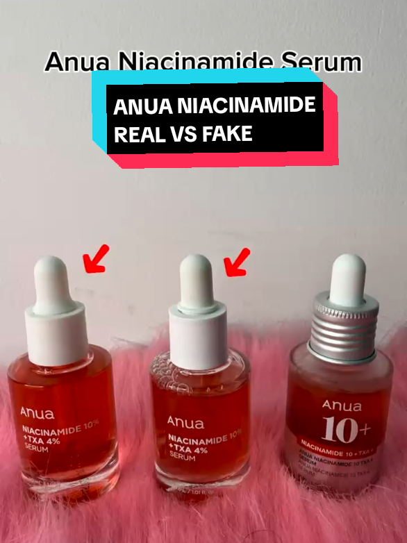 ANUA NIACINAMIDE  REAL VS FAKE #anua #anuaniacinamide #realvsfake #GlowUp #glow #kbeauty #originalglowing #fyp #fypppppppppppppp #anuauk #anuaus #anuakorea 
