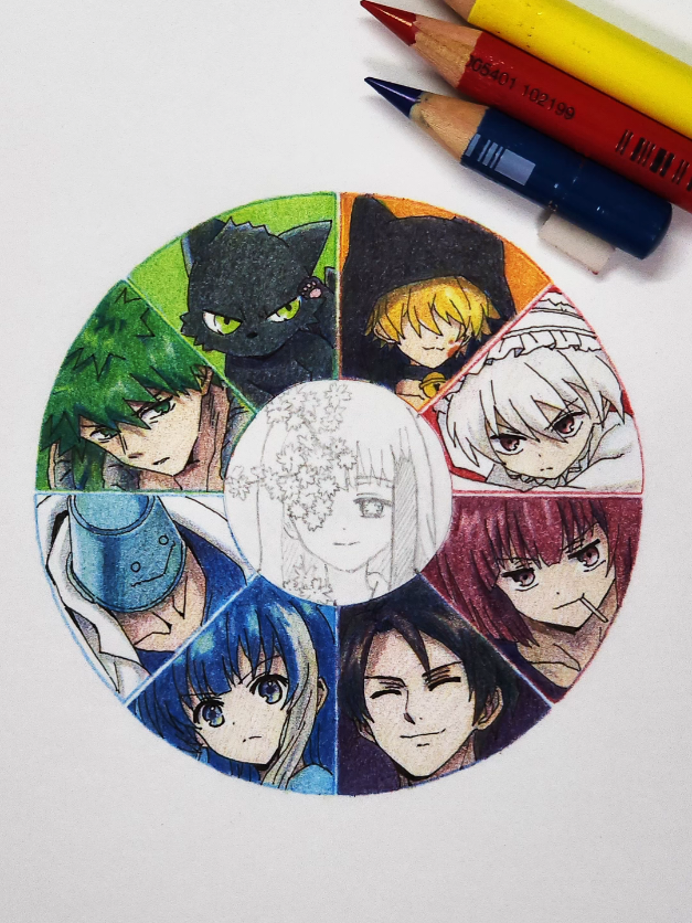 @userublygf6g8iに返信 #夜桜さんちの大作戦 #yozakurafamily #colorwheel #sketchpunch 