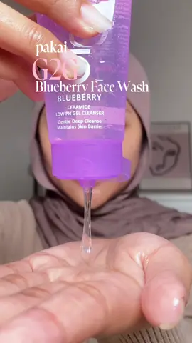 udah jadi facial wash kecintaan skrg!🥰🫶🏻 #facialwash #cleanser #blueberrycleanser #cleanserg2g #facialwashg2g 