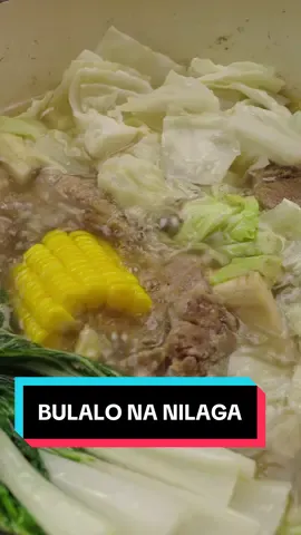 Bulalo na, Nilaga pa 😂 ang Sarap nito! parang yakap ng beef shank na may bonus pang karne. ✨Ingredients✨ •	1.5 to 2 kg beef shank with bone marrow •	300g beef meat (boneless, chunky cuts like brisket or short plate) •	1 onion, quartered •	1 tsp tbsp whole peppercorns •	1 tbsp Salt •	1 beef cube •	Fish sauce or salt, to taste •	3-4 pcs sweet corn cob •	2 medium potatoes •	1–2 pcs saba banana •	1/2  cabbage, quartered •	2-3 bunch pechay  •	Water (around 10–12 cups) #Bulalo #LutongBahay #FilipinoFood #ComfortFood #Foodietarsiidae #SaTotoo