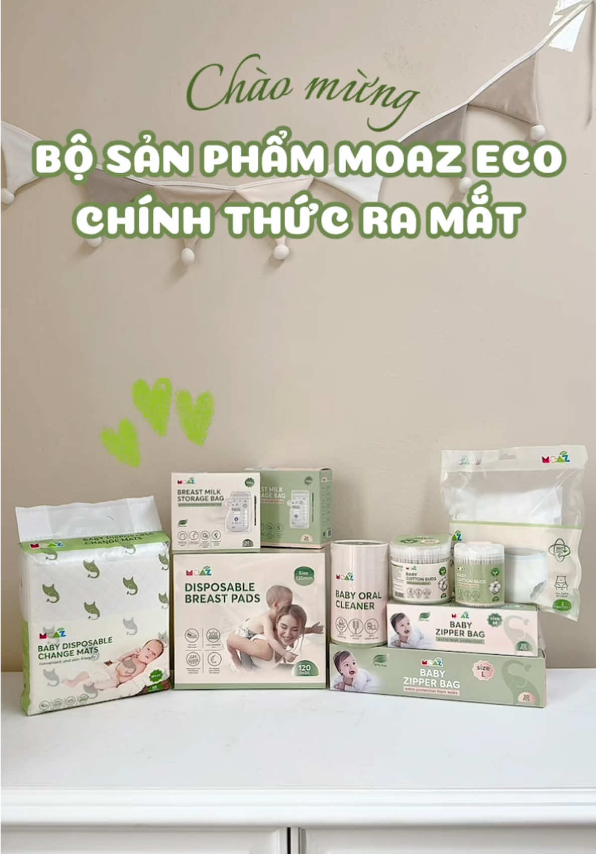 🌱 Chào đón tân binh mới “Bộ sản phẩm Moaz Eco” chính thức ra mắt ✌️#monniekids #moazbebe #moazeco #mevabe #combososinh 