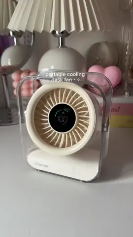 stay cool indoor or outdoor using this orashare portable cooling desk fan 💨🍃🌬️#deskfan #portabledeskfan #orasharedf06 #rechargeabledeskfan #coolingdeskfan #quietdeskfan #orashare