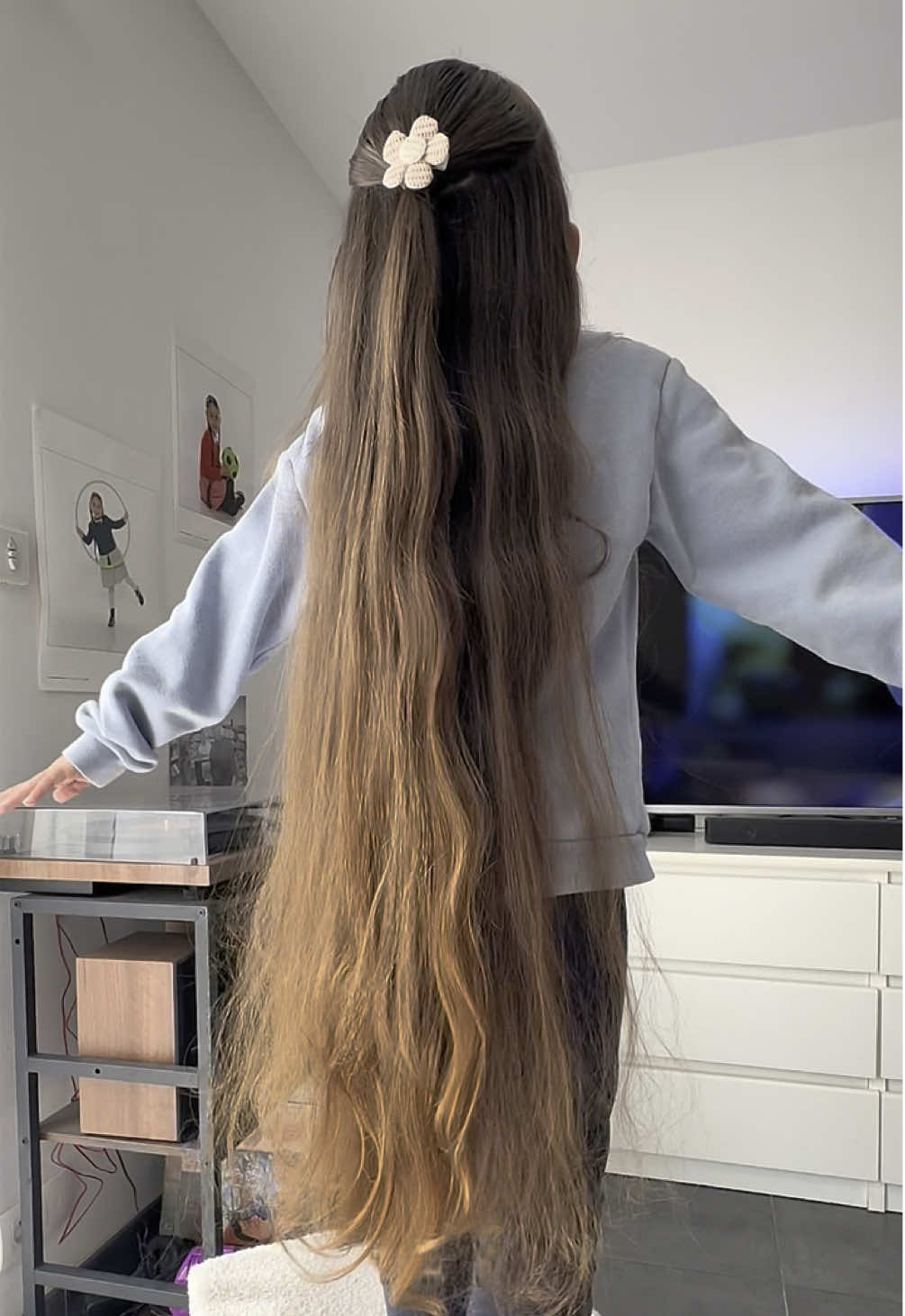 Amour 🥰 #hair #hairstyle #longhair #hairtok #girlshairstyle #cheveux #cheveuxnaturels #kidstiktok #children #loveyou 