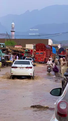 Darazinda City Rainy Days.                          #watan #rain #khanfarooq #mountains #village #baran #darazinda 