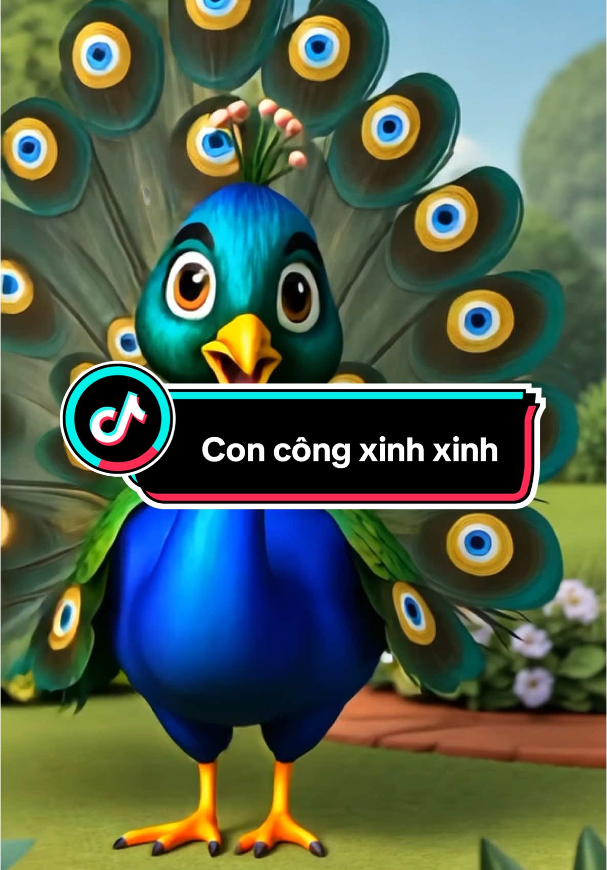 Con công xinh xinh. #nhacthieunhivuinhon #nhachaymoingay #kidsoftiktok #foryou #viralvideo 