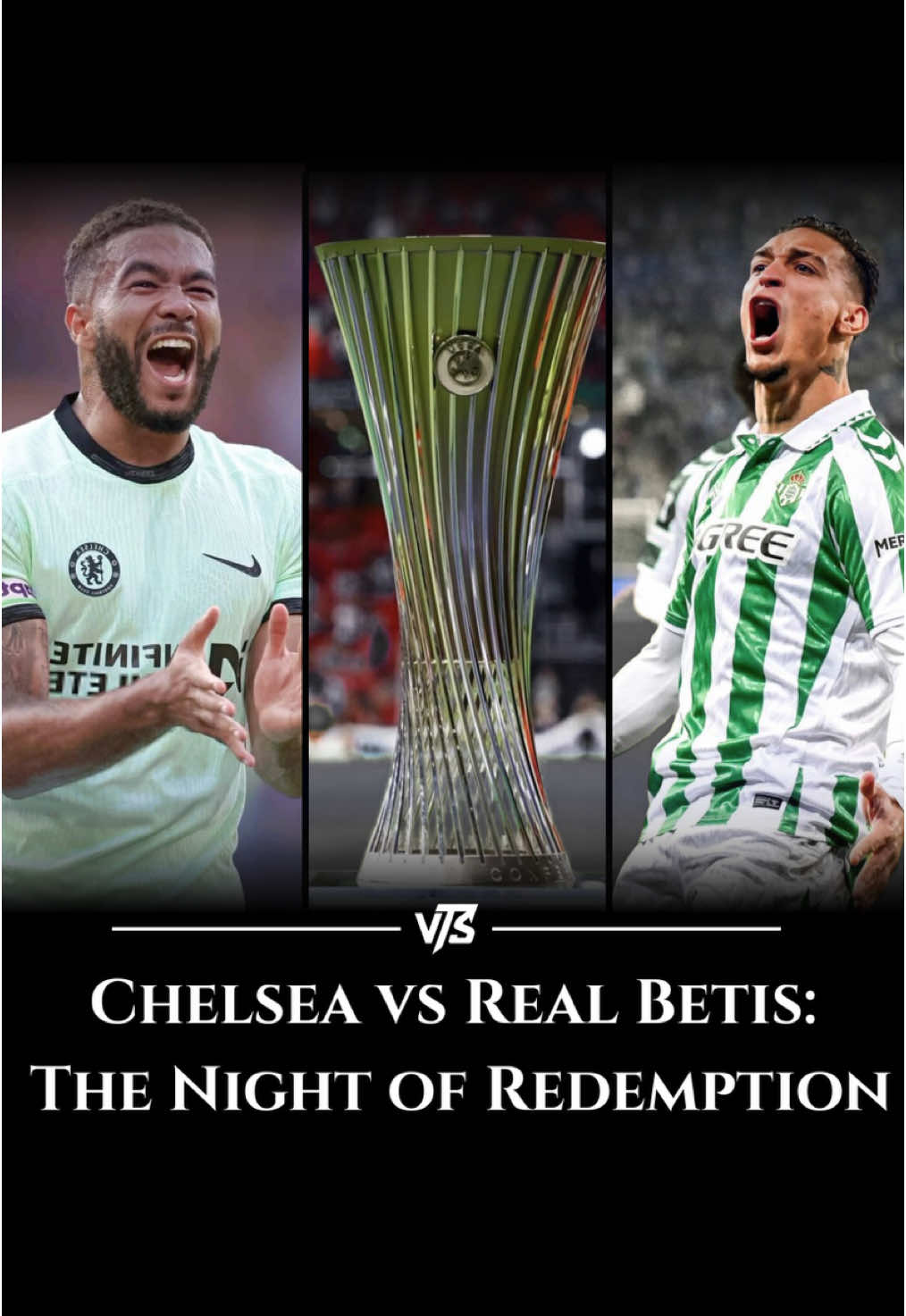 They said Chelsea fell off. They said Betis weren’t built for Europe. But tonight, history is listening. Chelsea vs Real Betis isn’t just a final — it’s war. From Cole Palmer magic to Betis grit… Who wants it more? 💥 The mindset decides it all. Pre-order the mindset course in bio. #ChelseaVsBetis #ChelseaFinal #RealBetis #UEFAConferenceLeague #ColePalmer #BetisFans #ChelseaFans #FootballWar #Victosucceed #VTS #FootballMotivation #FootballMindset #FootballLegacy #FromUnderdogToUnstoppable #FYP