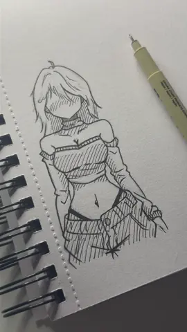 relax and watch me ink my sketch! #Artistoftiktok #simpledrawing #easydrawing #howtodraw #tutorial #bored #drawingideas #y2k