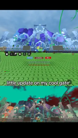 My night themed gate had to stop because of build limit and cosmetic limit but still looks good #CapCut #growagarden #cosmeticupdategrowagarden #roblox #night #jandel #fyp #cosmetics 