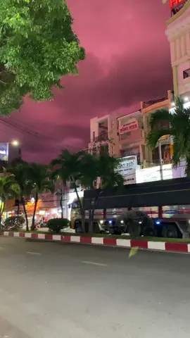 Bầu trời Bạc Liêu lúc này,một màu đỏ rực#baclieu 