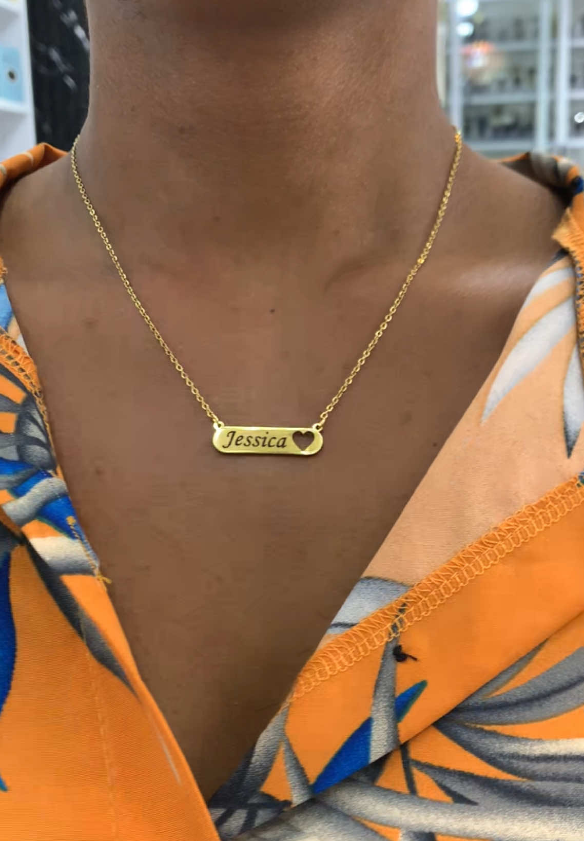 Get this beautiful customized necklace for 200Gh  Customization included  Call or dm us on 0593289590 #giftforher #birthday #birthdaygift #fyp #jewelrybusiness #jewelryshop 