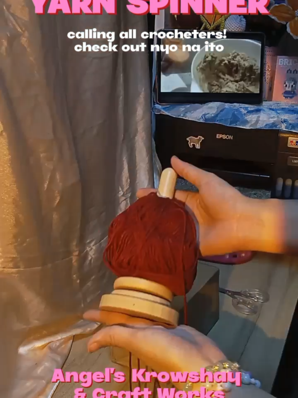 Crochet just got easier! 🧶✨ This wooden yarn spinner keeps your yarn tangle-free and spinning smooth—perfect for every crocheter. Grab yours now through my affiliate link! 💕 #crochettools #YarnSpinner #CrochetLovers #CrochetAddict #YarnLife #CraftTok #CrochetTools #SmallBusinessFinds #TikTokMadeMeBuyIt #AffiliateFind #CraftingEssentials #crochet #smallbiztok #checkoutna 
