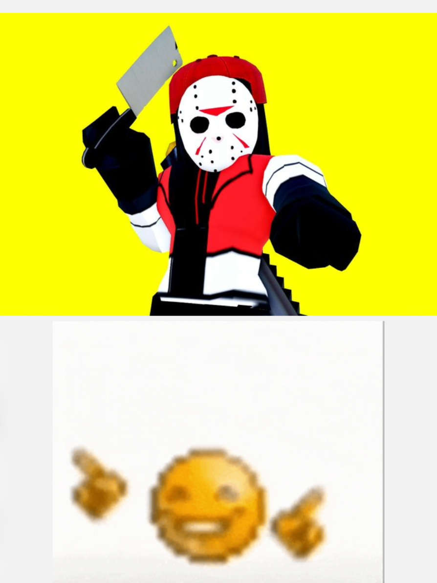 When i hear in game:  (Jason edition)  #forsaken #jason #skins #vanity #roblox #robloxforsaken #meme #forsakenmeme #blueemoji 