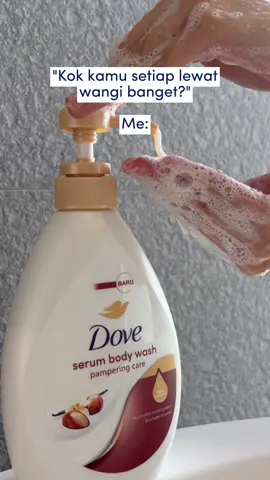 Smell good? Always. Kulit lembap? Of course! Mandi pake Dove Serum Body Wash Pampering Care tuh kayak bawa spa ke rumah! 🛁 Aroma shea butter & vanilla-nya bener-bener bikin wangi dan mood langsung naik! #DoveBodyWash #YourSkinDeservesBetter