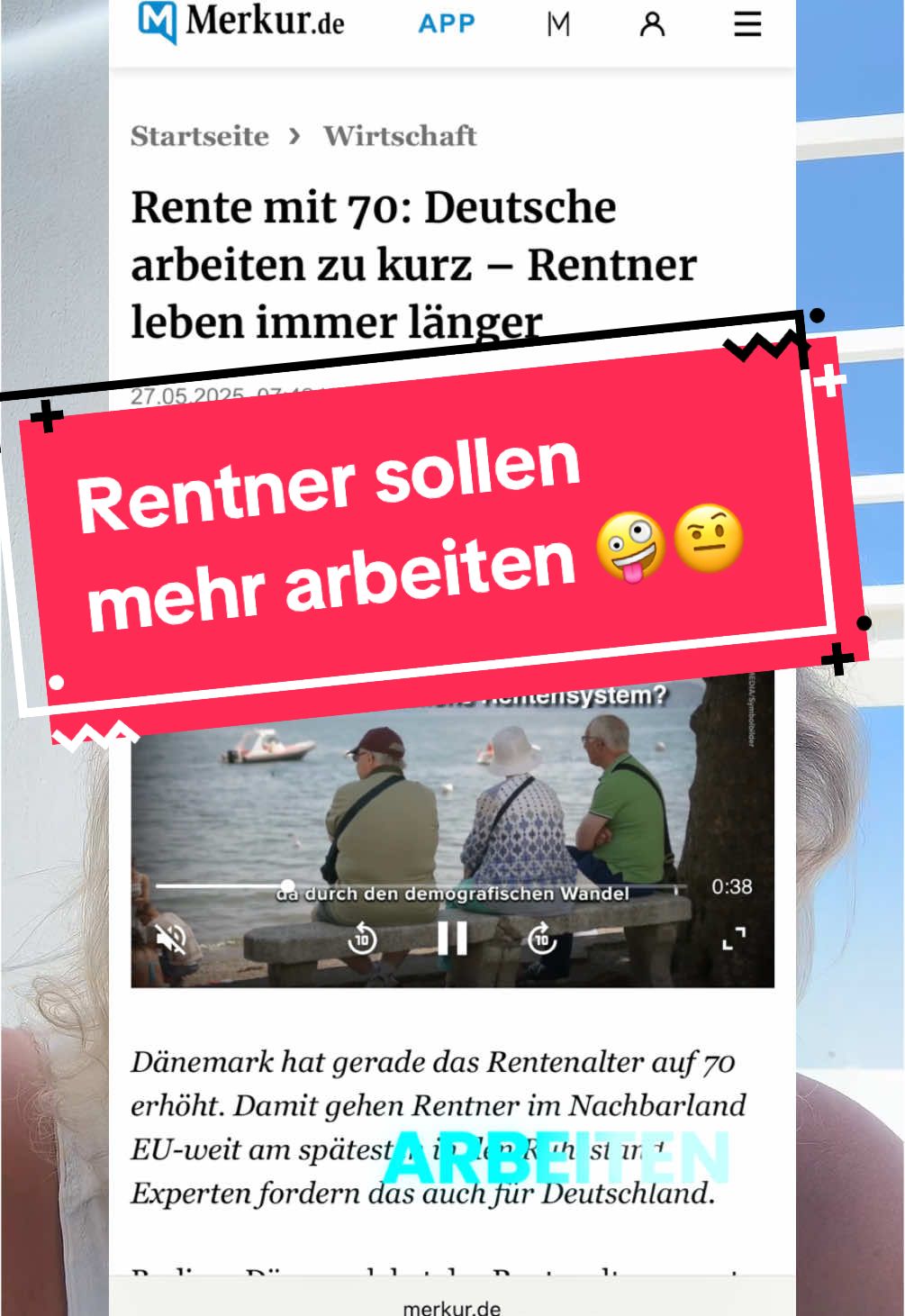 Sie sollten sich schämen!!  Was denkst du darüber?  #rentner #arbeiten #finanziellefreiheit #finanziellebildung 