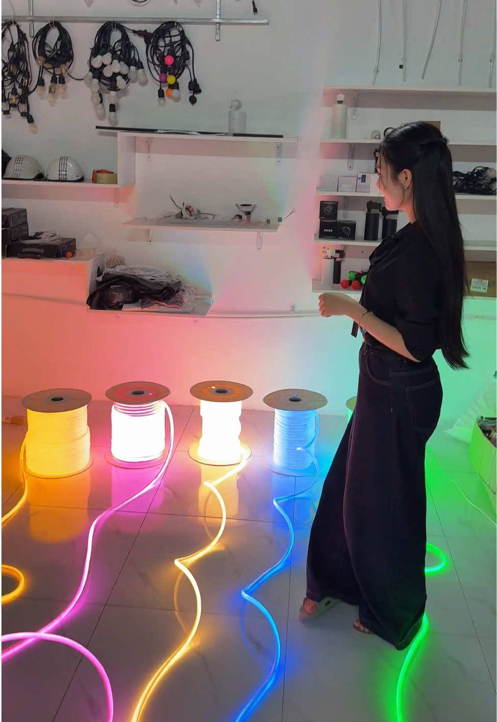 Đây Led Neon trang trí 360 độ, nhiều màu sắc #ledneon #neon #neon360 #dayledneon #ledtrangtri #denled #lumilights 