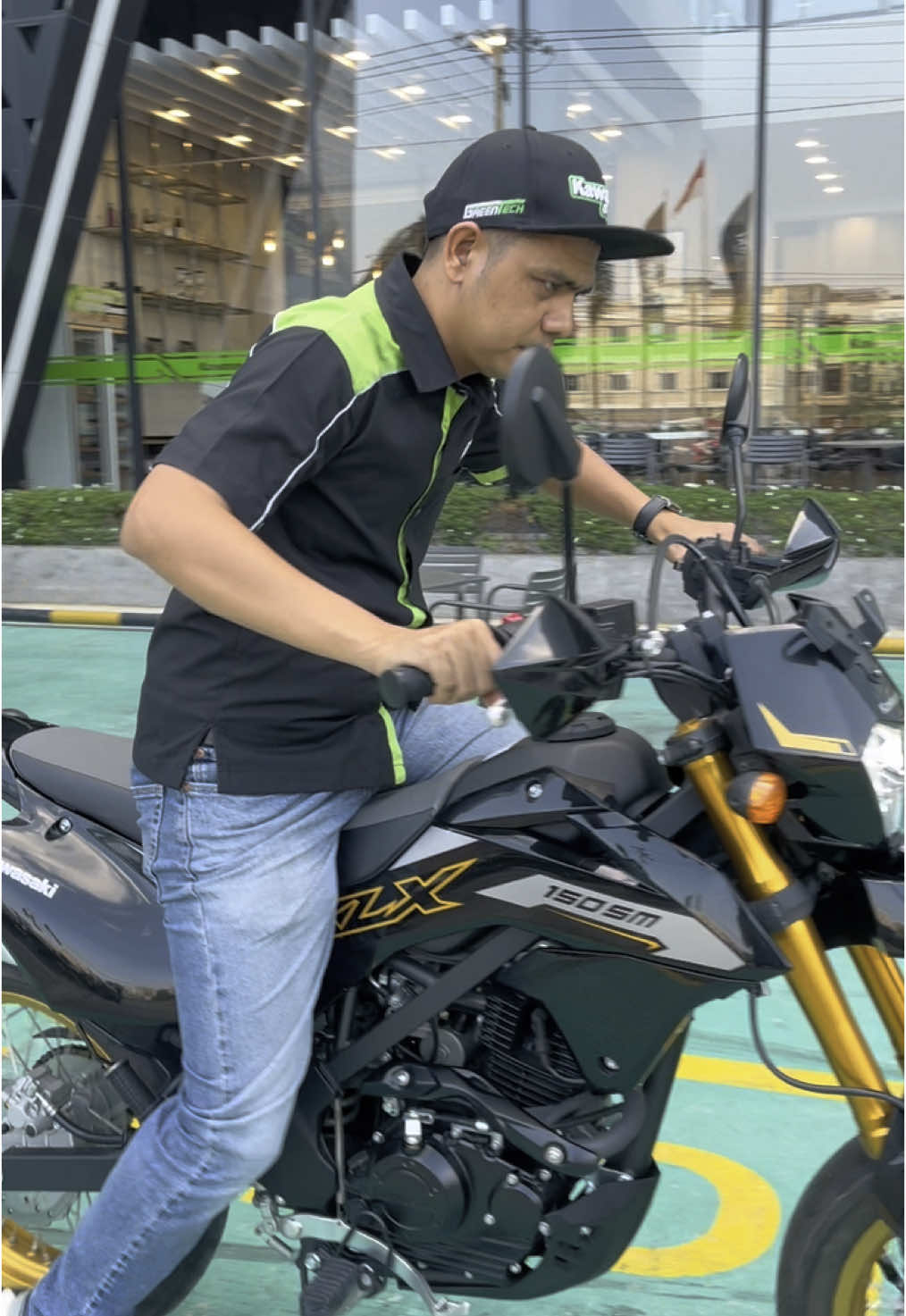 KLX150SM SE. Bg Azrin, Dumai. #klx150sm #greentech #kawasaki 