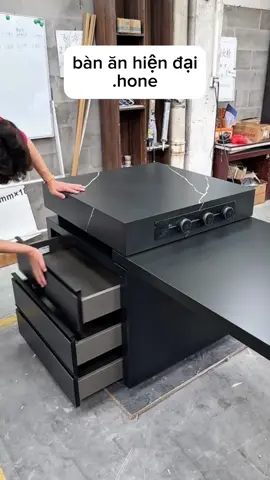 mẫu bàn ăn gấp gọn cực kỳ tiết kiệm không gian nhà đây ạ#bananhiendai #banan #bephiendai #banthongminh #banghephongkhach #banghedep 