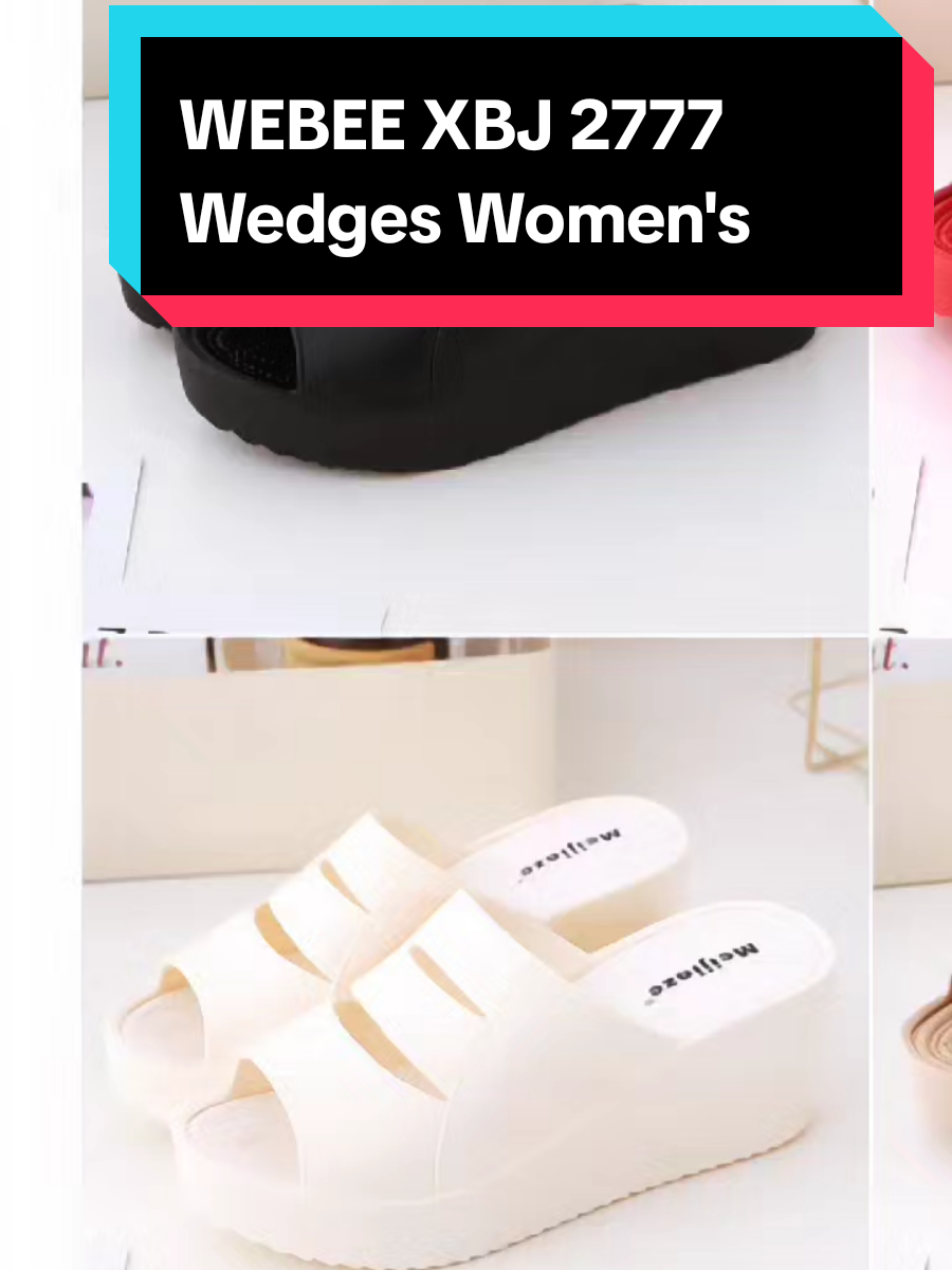 WEBEE XBJ 2777 Wedges Women's #foryou #tiktokshop #fyp #goodthing #Sandal # sandal platform # kasut serba boleh fesyen # kasut bagus disyorkan