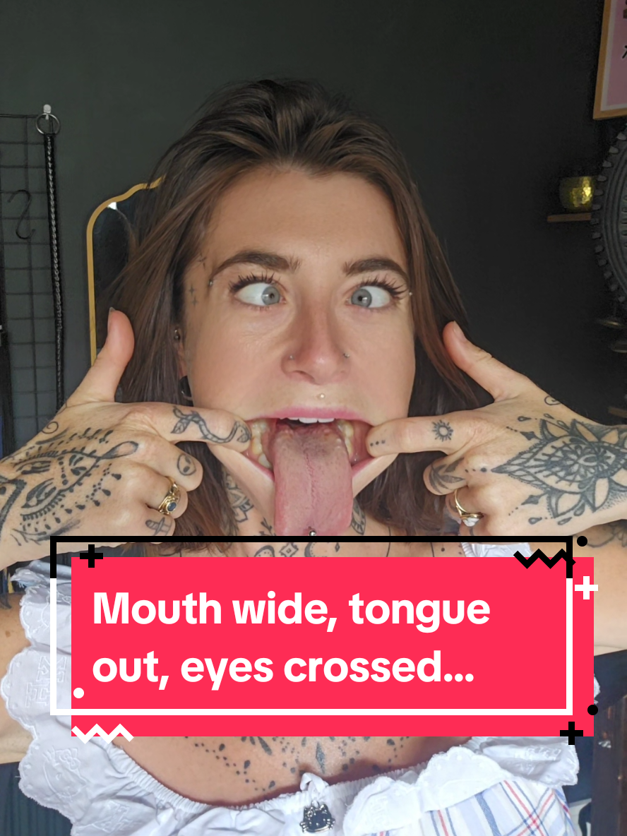 Replying to @zmicheal42 Wide mouth, tongue out, eyes crossed... that's what we like isn't it?     #fypppppppppppppp #fyppp #fyp #tonsils #tonguetwister #tonguepierced #tonguechallenge #tongue 